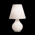 Selene Forever lampada da tavolo in vetro soffiato bianco Ø34 H 55cm 