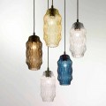 Selene Origami lampada a sospensione in vetro soffiato Ø16 H 30/140cm