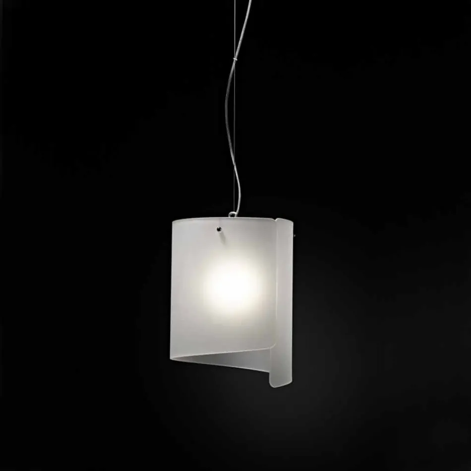 Selene Papiro lampada a sospensione moderna in cristallo Ø26 H 125cm Viadurini