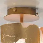 Selene Papiro lampada da soffitto in cristallo Ø15 H30cm,made in Italy Viadurini
