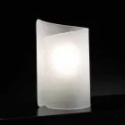 Selene Papiro lampada da tavolo in cristallo made in Italy 15x14xH25cm Viadurini