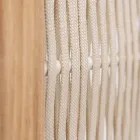 Separè da Esterno in Teak, Alluminio e Intreccio in Corda - Visione Viadurini