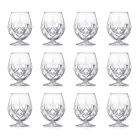 Servizio Bicchiere Calice Basso da Liquore in Eco Cristallo 12 Pz - Bromeo Viadurini