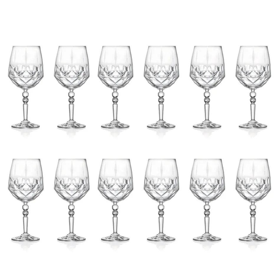 Servizio Calici da Cocktail in Cristallo Ecologico Italiano 12 Pz - Bromeo Viadurini