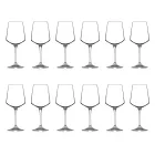 Servizio Calici da Vino Rosso o Bianco Eco Cristallo Minimale 12 Pz - Etera Viadurini