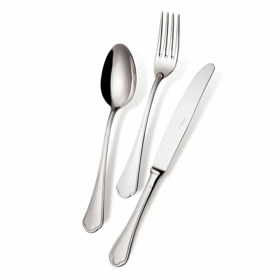 Servizio Completo di Posate in Acciaio Inox Design di Lusso 24 Pezzi - Boss Viadurini