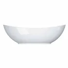 Servizio da Portata Moderno Bianco Porcellana Design Ovale 2 Pezzi - Telescopo Viadurini