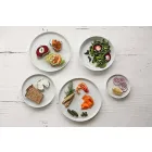 Servizio di Piatti Moderni Bianchi Design da Pranzo Porcellana 24 Pezzi - Artico Viadurini