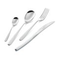 Servizio di Posate in Acciaio Inox Design Tondeggiante 24 Pz - Peperita