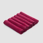 Servizio Tovaglioli in Lino Elegante e Bordo Piega, 6 Pezzi Colorati - Onestini Viadurini