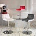 Set 2 sgabelli imbottiti di design, regolabili in altezza Ida