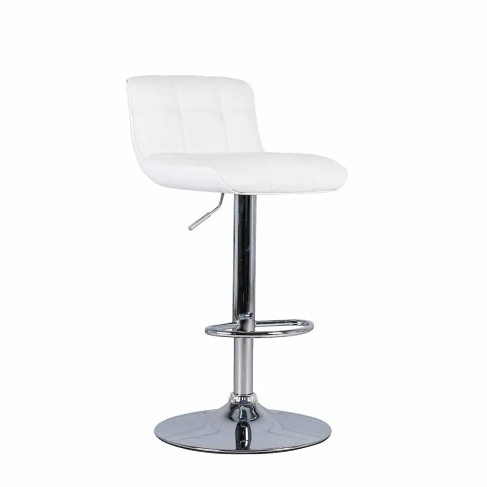 Set 2 sgabelli imbottiti di design, regolabili in altezza Ida Viadurini