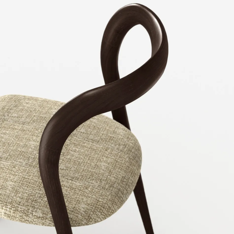 Set 4 Sedie da Pranzo Eleganti in Legno Massello di Design Made in Italy - Numa Viadurini