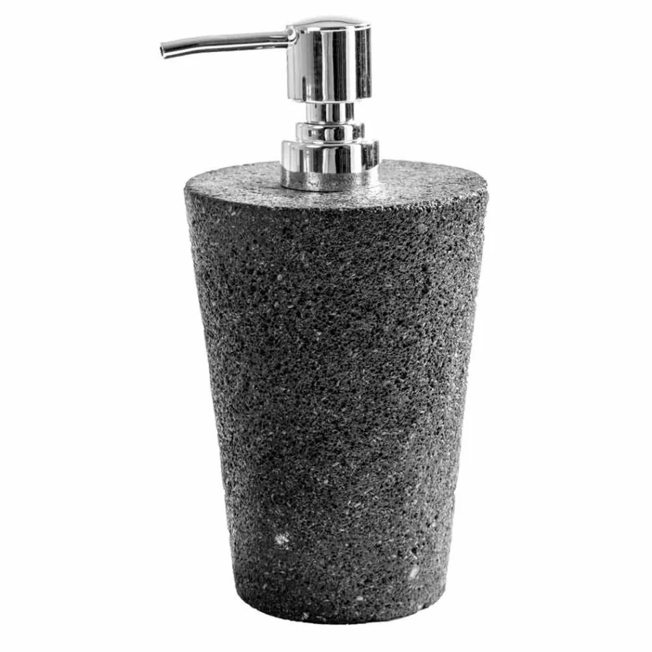 Set accessori per bagno moderni in pietra lavica Montiano Viadurini