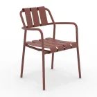 Set di 2 Poltrone da Giardino Realizzate Interamente in Alluminio - Risplendente Viadurini