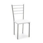 Set di 4 Sedie con Struttura in Metallo Verniciato Grigio - Galletto Viadurini