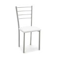 Set di 4 Sedie con Struttura in Metallo Verniciato Grigio - Galletto