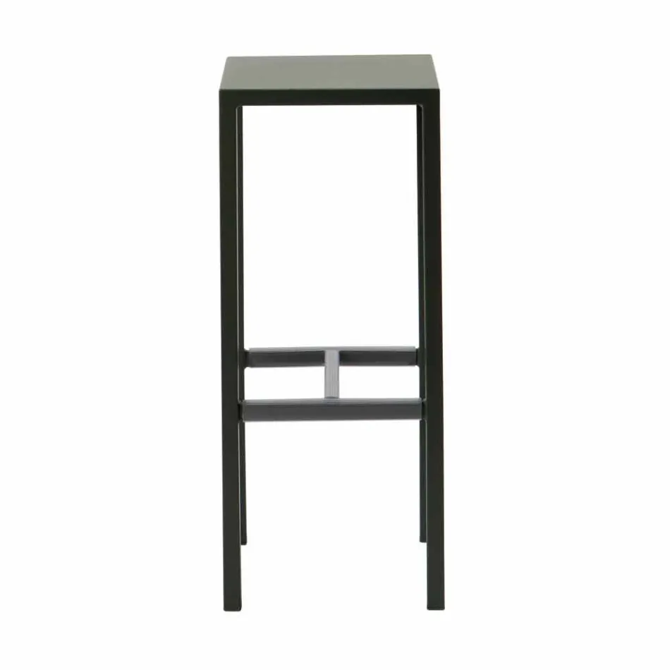 Sgabello Bar da Esterno in Metallo Verniciato a Polvere Made in Italy - Meone Viadurini