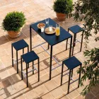 Sgabello Bar da Esterno in Metallo Verniciato a Polvere Made in Italy - Meone Viadurini