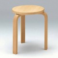 Sgabello Basso Impilabile in Legno di Faggio Naturale Made in Italy - Cassiopea