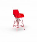 Sgabello con braccioli da giardino Faz Vondom, H 102 cm,design moderno, 4 pezzi