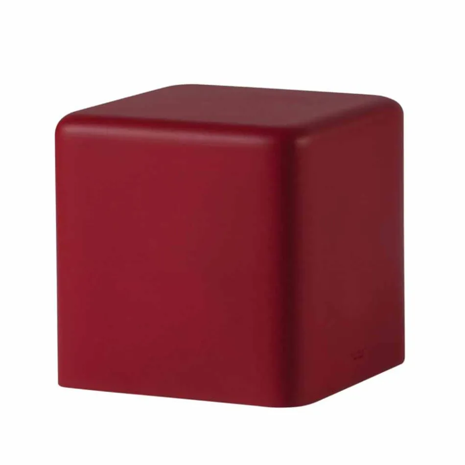 Sgabello cubo morbido poliuretano Slide Soft Cube di design made Italy Viadurini