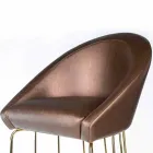 Sgabello da bar moderno 100% Made in Italy Dedo Viadurini