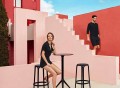Sgabello da esterno Brooklyn by Vondom in polipropilene, H 76 cm, 4 pezzi