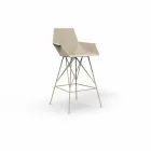 Sgabello da esterno con braccioli H 111 cm Faz Vondom in polipropilene Viadurini