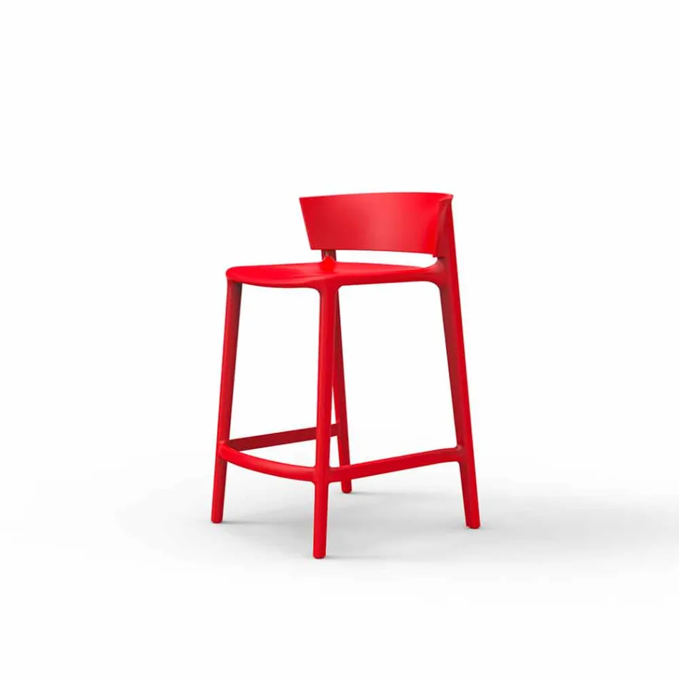 Sgabello da giardino Africa Vondom in polipropilene H 85 cm, di design Viadurini