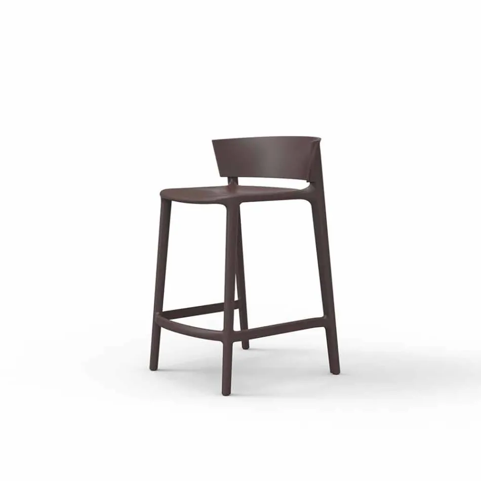 Sgabello da giardino Africa Vondom in polipropilene H 85 cm, di design Viadurini