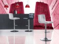 Sgabello Design Moderno Alzabile, Sedile in Ecopelle - Delfina