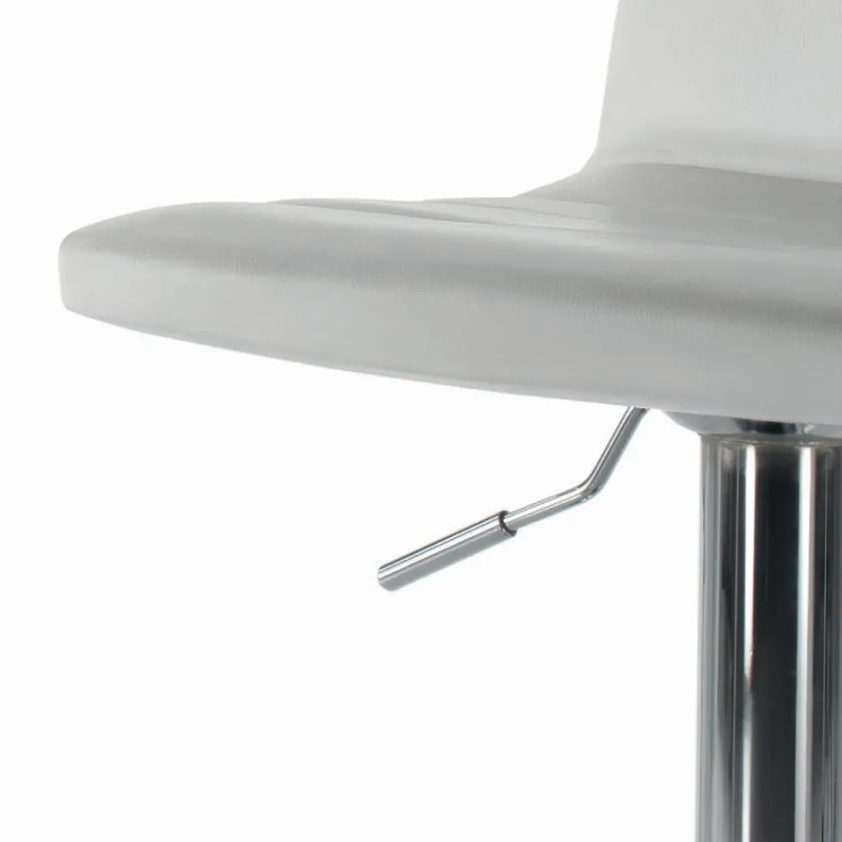 Sgabello Girevole con Schienale in Diverse Misure Made in Italy - Parma Viadurini