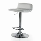 Sgabello Girevole con Schienale in Diverse Misure Made in Italy - Parma Viadurini
