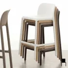 Sgabello resina H65 e fiberglass design moderno prodotto Italia Grosseto Viadurini