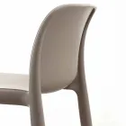 Sgabello resina H65 e fiberglass design moderno prodotto Italia Grosseto Viadurini