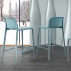 Sgabello resina H65 e fiberglass design moderno prodotto Italia Grosseto Viadurini