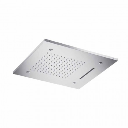 Soffione Doccia da Soffitto in Acciaio Inox con 3 Getti Made in Italy - Frido Viadurini