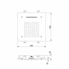 Soffione Doccia in Acciaio Inox con Cromoterapia Made in Italy - Solver Viadurini
