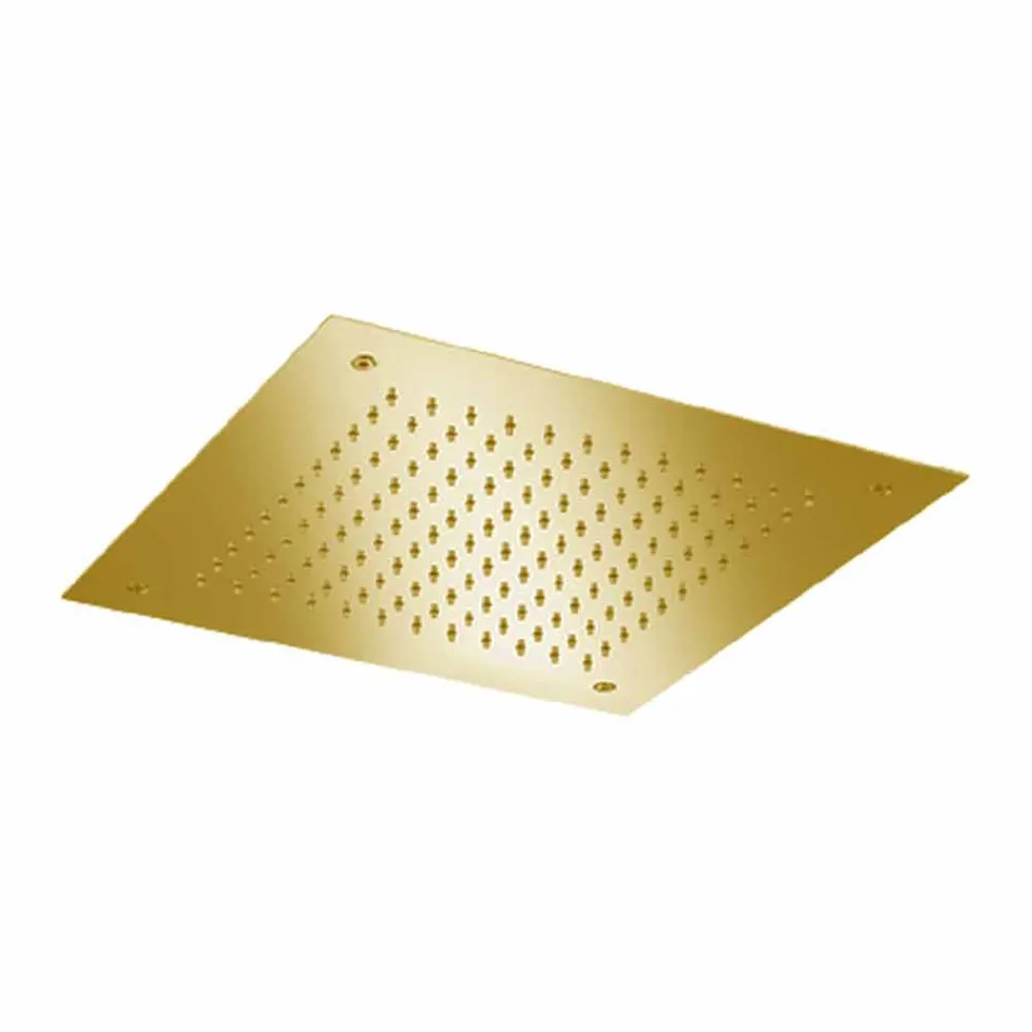 Soffione Doccia Quadrato Monogetto in Acciaio Inox Made in Italy - Getto Viadurini