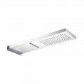 Soffione Doccia Rettangolare da Parete in Acciaio Inox Made in Italy - Roso