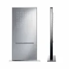 Soffione Doccia Rettangolare in Acciaio Inox da Parete Made in Italy - Anito Viadurini