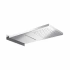 Soffione Doccia Rettangolare in Acciaio Inox da Parete Made in Italy - Anito Viadurini