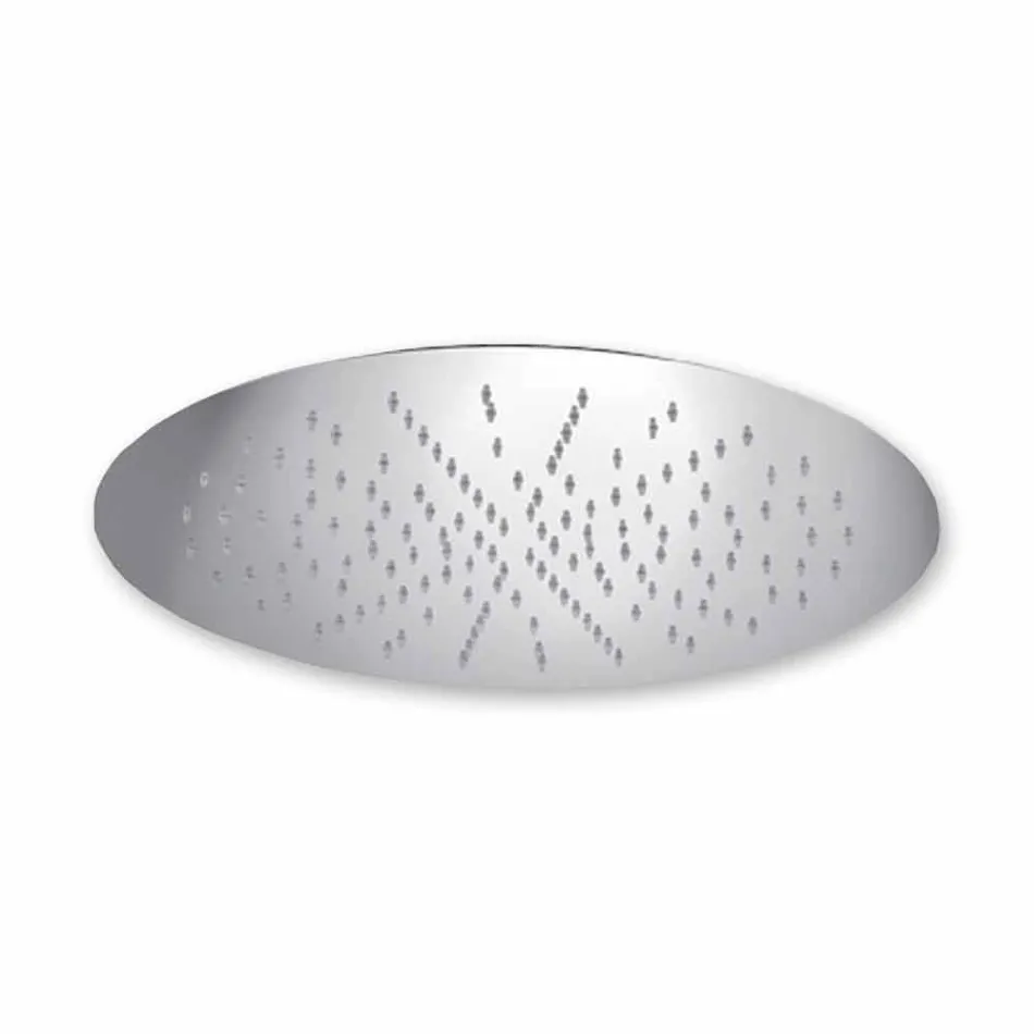 Soffione Doccia Rotondo da Soffitto in Acciaio Moderno Made in Italy - Damian Viadurini
