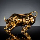 Soprammobile a Forma di Toro in Ceramica Lavorata a Mano Made in Italy - Bulino Viadurini
