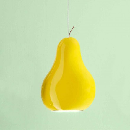 Sospensione Moderna in  Ceramica a Forma di Pera – Fruits Aldo Bernardi Viadurini