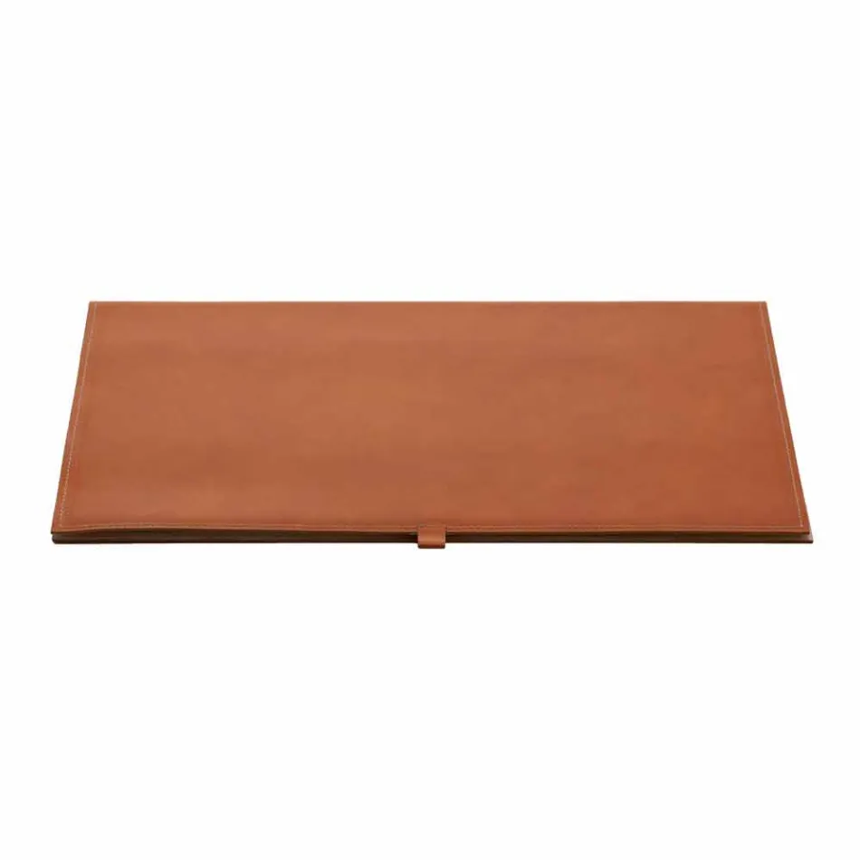 Sottomano di Design in Cuoio Rigenerato Apribile Made in Italy - Aristotele Viadurini