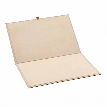 Sottomano di Design in Cuoio Rigenerato Apribile Made in Italy - Aristotele Viadurini