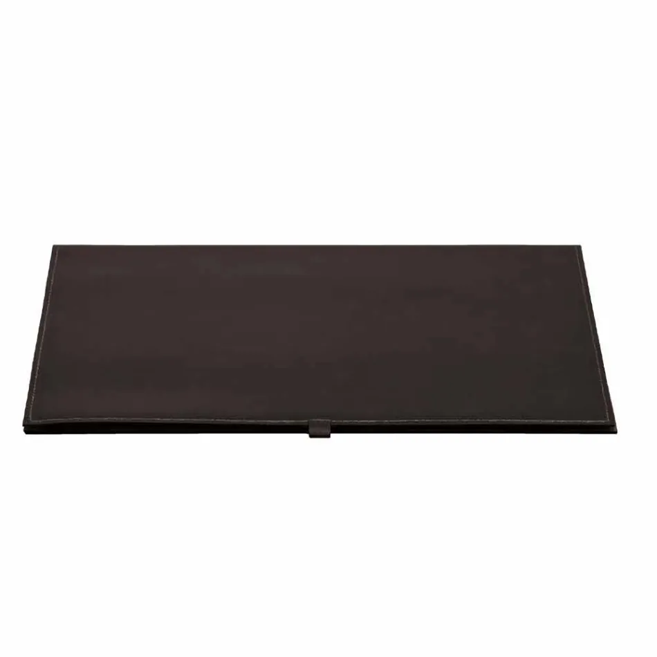 Sottomano di Design in Cuoio Rigenerato Apribile Made in Italy - Aristotele Viadurini