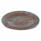 Sottopiatto in Rame Verde o Imbrunito Stagnato a Mano 31 cm 6 Pezzi - Rocho Viadurini